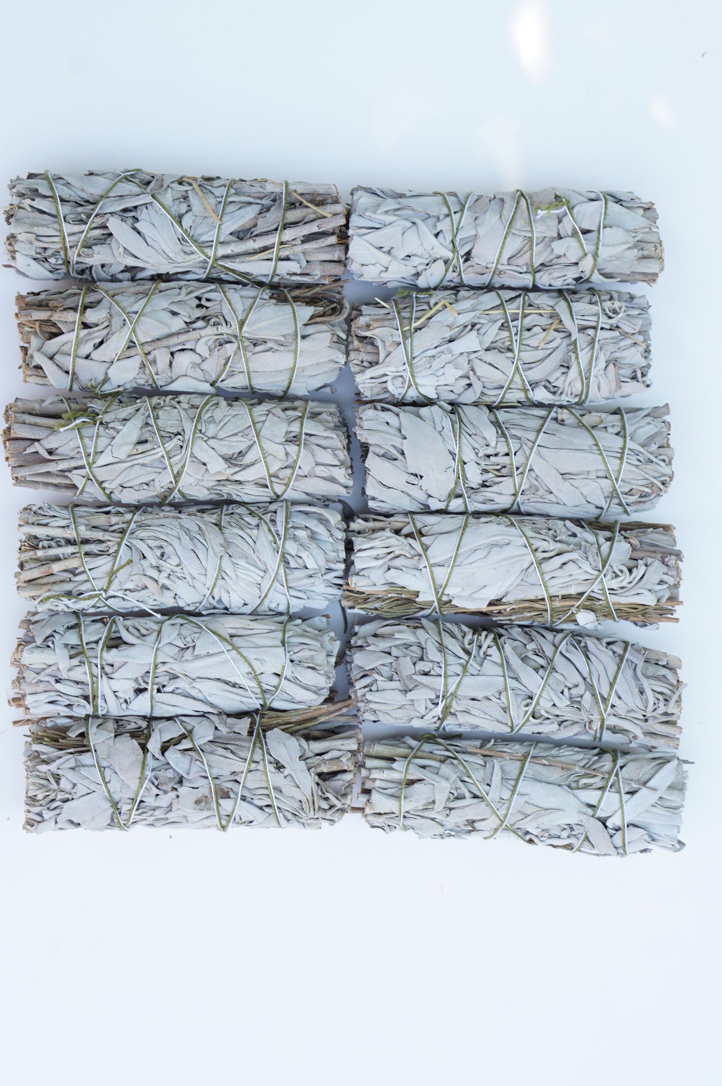 White Sage Smudge Stick 4 inches Long SET OF 5 Bundle