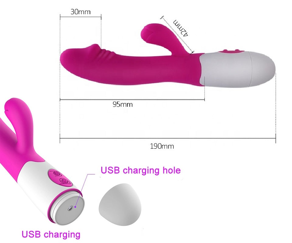 Best Rabbit G Spot Vibrator Clitoral Stimulation on Market | 30 Speeds | USB charge
