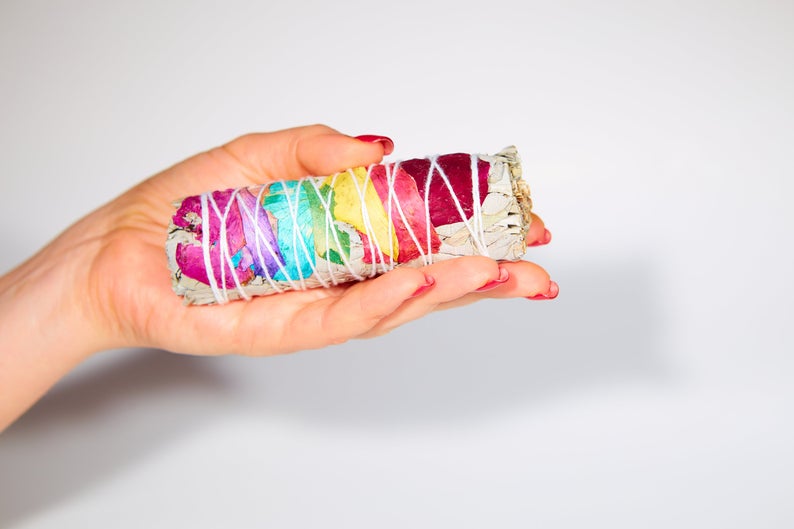 Chakra Sage Smudge Sticks (4") from California