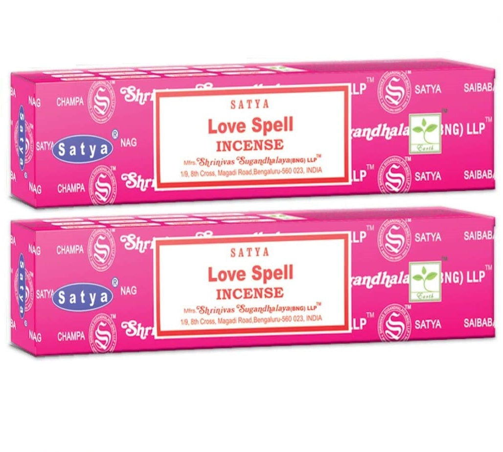 Satya Nag Champa - Love Spell Incense Sticks (15 Gram Box)