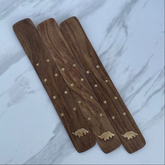 Brown Wooden Incense Holder