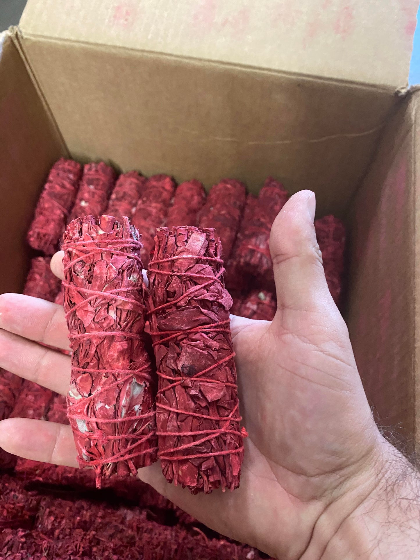 Dragon's Blood White Sage Stick (4" inches) Wholesale Bulk
